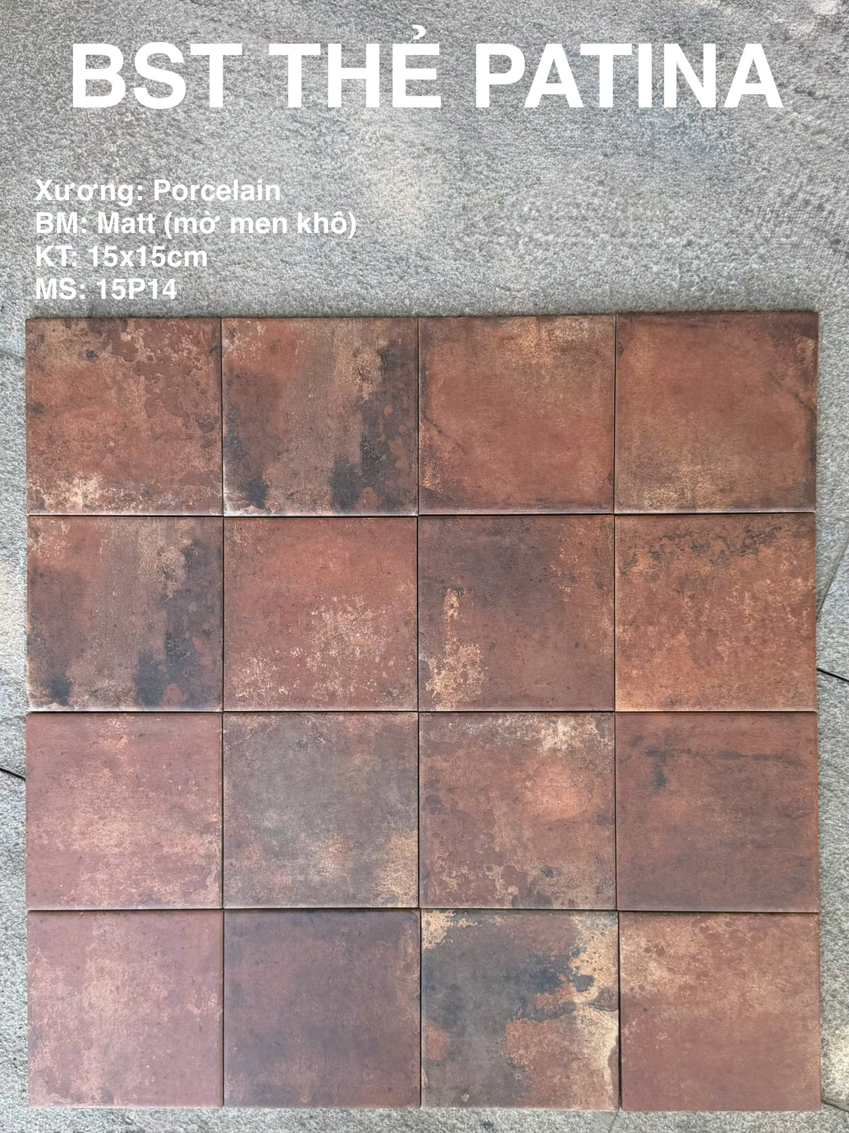 GẠCH THẺ PATINA 15P14